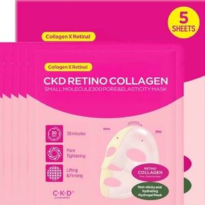 CKD Retino Collagen Small Molecule 300 Pore Tightening Elasticity Mask- 5 Sheets